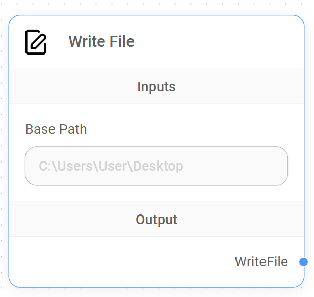 <p>Write File Node</p>